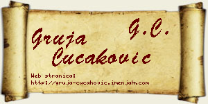 Gruja Čučaković vizit kartica